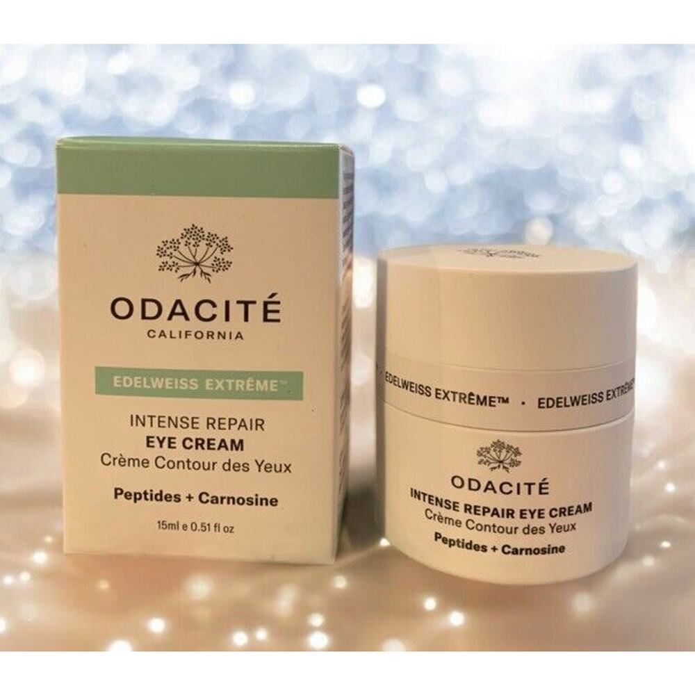 ODACITE Intense Repair Eye Cream ~ Edelweiss Extreme ~ 15 mL / .51 Fl Oz NIB